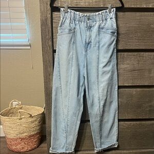 Free People jeans. Baggy mom style. Sz Sm.